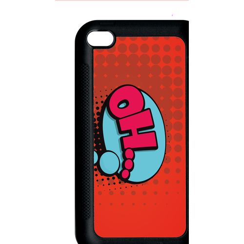 Coque Apple Ipod Touch 4 Oh Fond Rouge