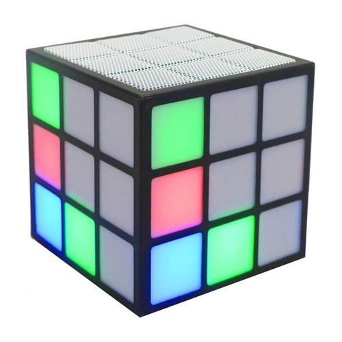 Inovalley HP Cube - Haut-Parleur - pour Utilisation Mobile - Sans Fil - Bluetooth - 3 Watt