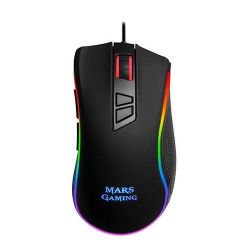 Souris Gaming avec LED Mars Gaming MM218 10000 dpi Noir