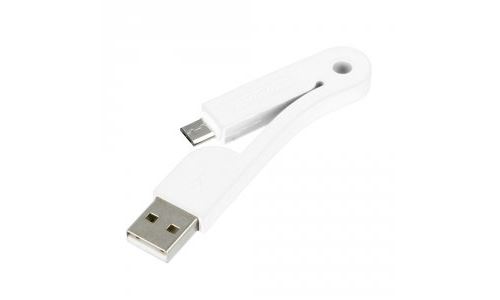 Câble de recharge et de synchronisation micro-USB coloris blanc