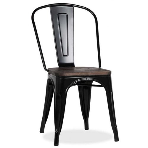 Chaise Victoria coloris orme antique et noir