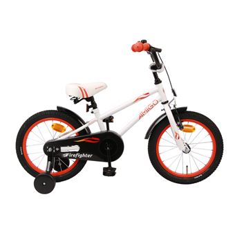 Amigo Firefighter Velo Garcon 16 Pouces 20 Cm Garcon Frein A Retropedalage Blanc Velos Achat Prix Fnac