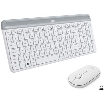 Logitech Slim Wireless Combo MK470 - Ensemble clavier et souris - sans fil  - 2.4 GHz - Français - graphite - Clavier - Achat & prix