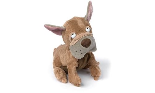 sigikid Peluche pour Adultes et Enfants Chien Flying French Sweet Beasts Brun 24 x 17 x 24 cm