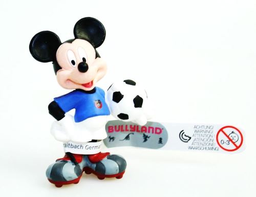 Figurine - Disney - Football - Mickey Maillot Bleu - Bullyland