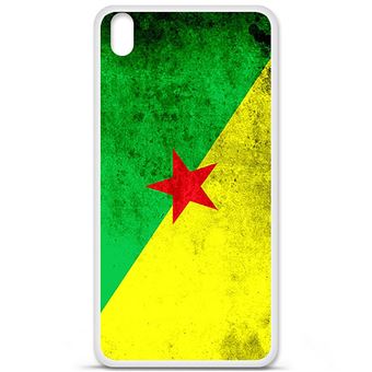 Coque en silicone HTC Desire 816 - Drapeau Guyane - 1