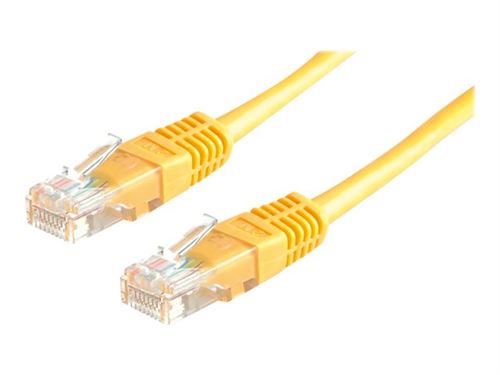 VALUE - Verbindingskabel - RJ-45 (M) naar RJ-45 (M) - 2 m - UTP - CAT 6 - gevormd, met strengen - geel