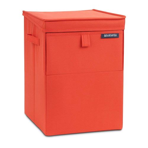 Brabantia 109362 Panier À Linge Empilable Plastique Rouge 30 X 20 X 10 Cm