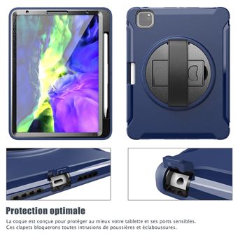 Coque Protection Intégrale Support (Bleu Foncé) pour Tablette Apple iPad 9  10.2 (2021) - Housse Tablette - Achat & prix