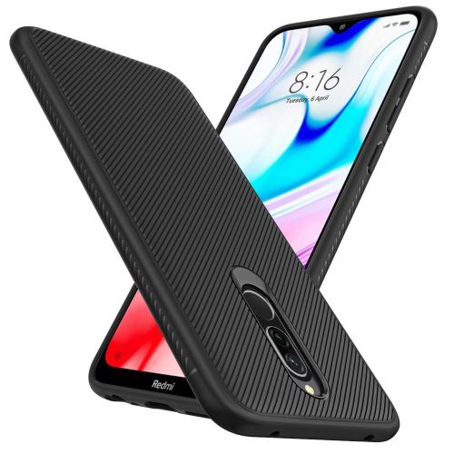 Coque Pour Xiaomi Redmi 8 Tpu Noir Housse Etui En Silicone Gel Souple hfs-house®