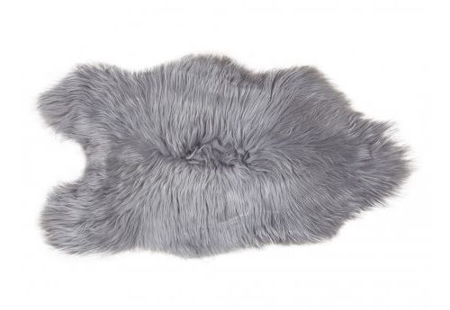 Tapis à poils longs en peau de mouton SNUG - 50x110 cm - Gris