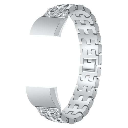 Bracelet en métal bling bracelet en acier inoxydable bande de remplacement pour Fitbit la charge 2