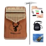 Kalimba Miniature 8 Touches - Piano à Pouce Ours En Bois - Instrument