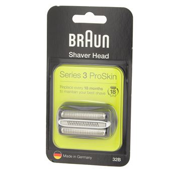 Tête De Rasage (grilles Et Lames) De Rechange Pour Braun Series 3 - Référence 32B - Neuf