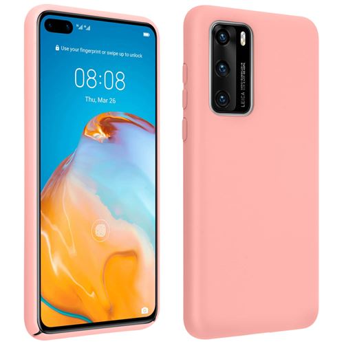 Coque Pour Huawei P40 Semi-rigide Finition Soft Touch Rose