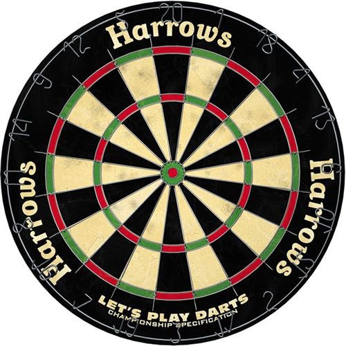Harrows fléchette avec flèches sisal/acier 7-pièces