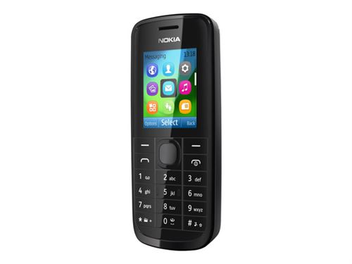 Nokia 113 - Téléphone de service - microSD slot - Écran LCD - 128 x 160 pixels - rear camera 0,3 MP - noir