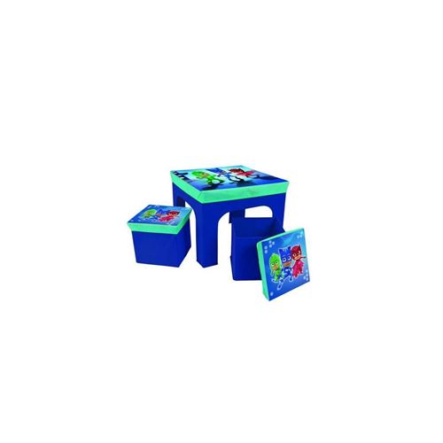 Fun House Multicolors Pyjamasques Table Enfant Et 2 Tabourets - Image 1