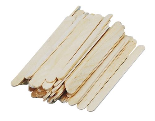 Bâtonnets plats en bois naturel 110x11 mm 72 pièces - rayher