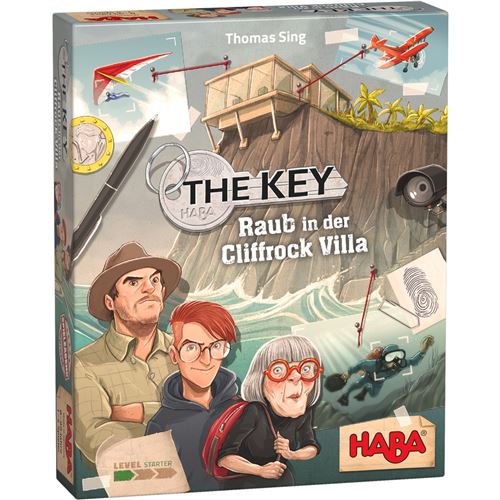 Haba La clé Le cambriolage à Cliffrock Villa (de) carton/bois 162 pièces