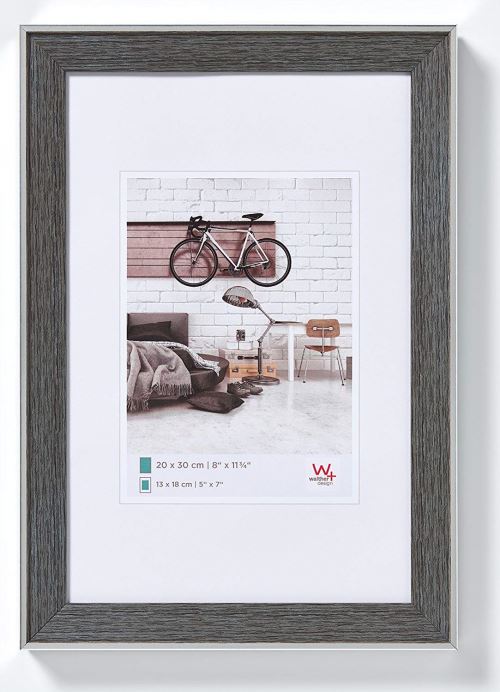 Walther Bohemian Cadre Design, Gris, 30 X 40 Cm