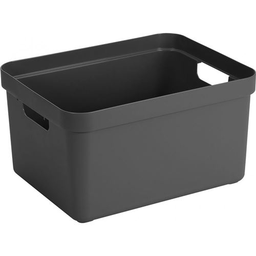 Sunware - Boite de rangement Sigma home Box 32 L Gris
