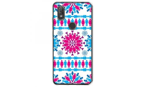 Coque souple pour Wiko View 2 avec impression Motifs ronds en forme de bonhommes 4