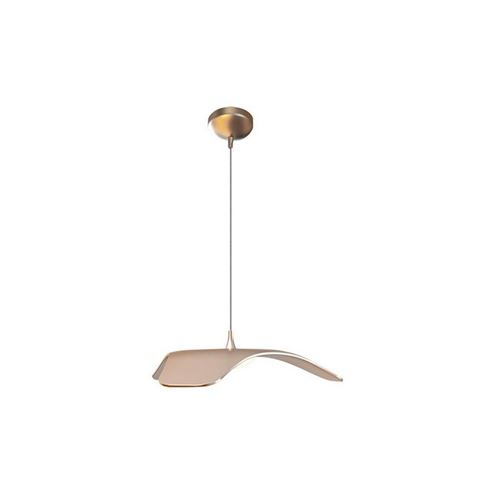 HOMEMANIA Lampe à Suspension Tetto Chandelier - de Plafond - Cuivre en Métal, 34 x 34 x 120 cm, 1 x LED, 10W, 1050LM, 4200K Lumière Blanc Naturel