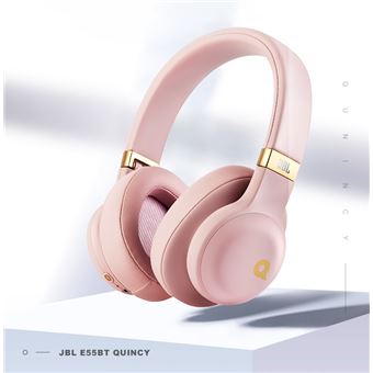 Casque de sport Bluetooth sans fil JBL E55BT Quincy Edition Rose rouge Casque audio Achat prix fnac