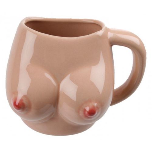 Tasse en porcelaine en forme de seins - Mug poitrine sexy et coquin