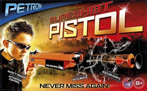 Petron 162/4 Pistolet à fléchette Mixte Enfant, Orange/Noir