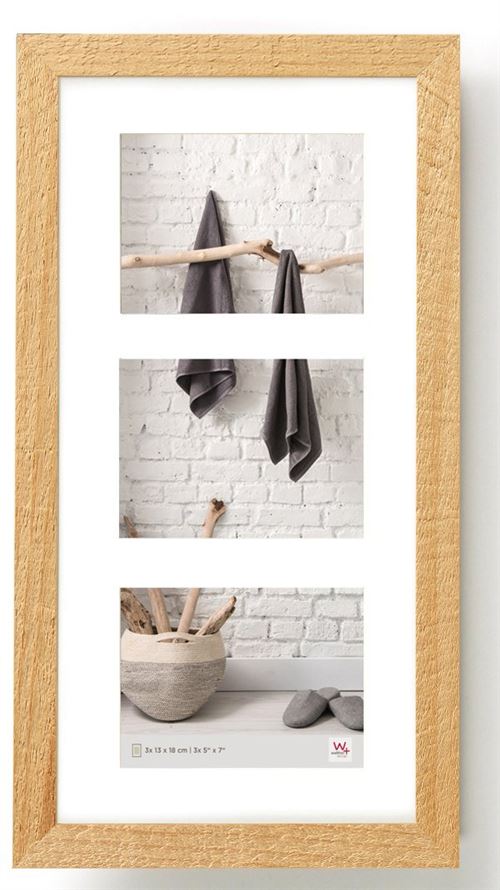 Walther Design Home Cadre en bois, Bois, naturel, 3 x 13 x 18 cm