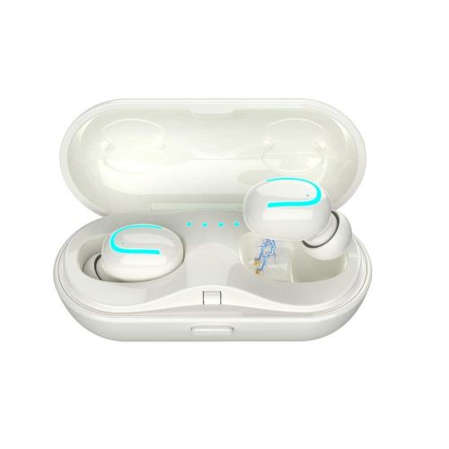 Ecouteurs HBQ-Q13S Bluetooth 5.0 Oreillettes Sans Fil Sport Blanc