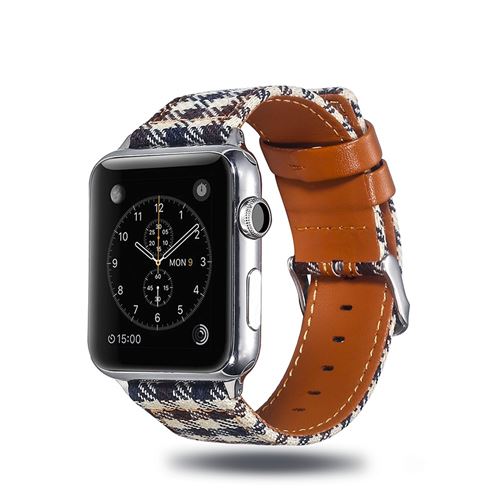 Bracelet en PU tissu 005 pour votre Apple Watch Series 4 44mm/Series 3/2/1 42mm