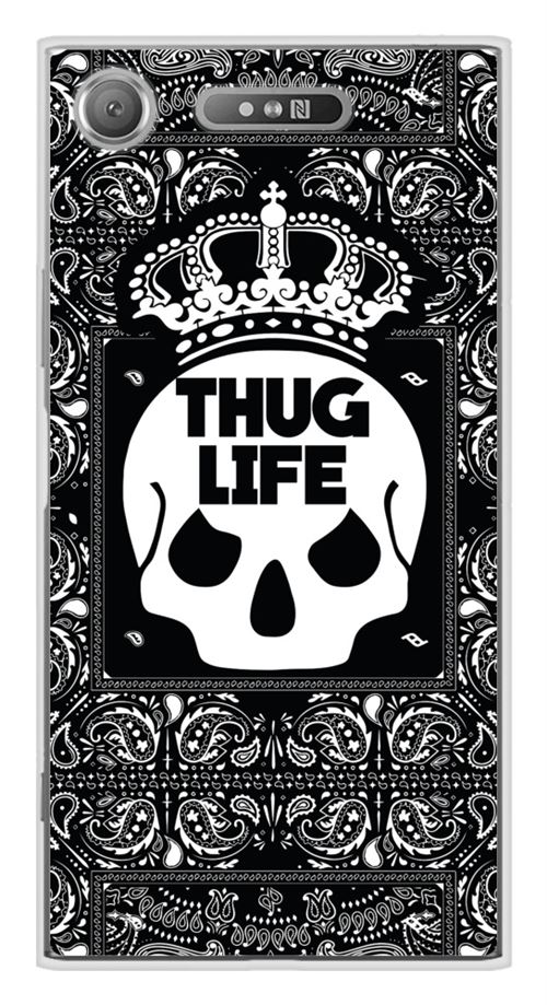 Coque en silicone imprimée compatible Sony Xperia XZ1 Thuglife