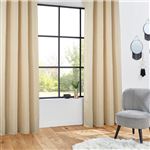 Atmosphera Créateur d'intérieur - Rideau à Œillets Jacquard "Geomy" 140x260cm Lin