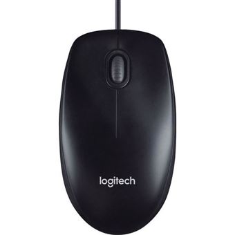 Logitech M90 - Souris - droitiers et gauchers - optique - filaire - USB - 1