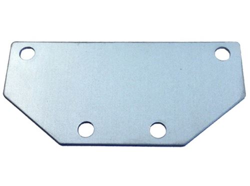 TOM plaque de montage pour réflecteur argent 9,5 x 4,5 cm