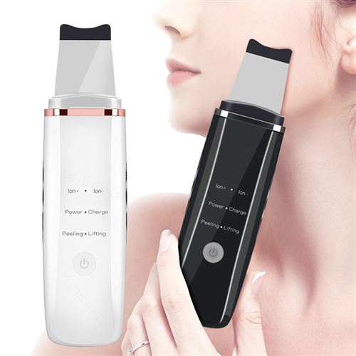 Épurateur De Peau Ultrasonique De Machine De Nettoyage De Visage EMS Peeling Ultrasonico Exfoliateur Noir