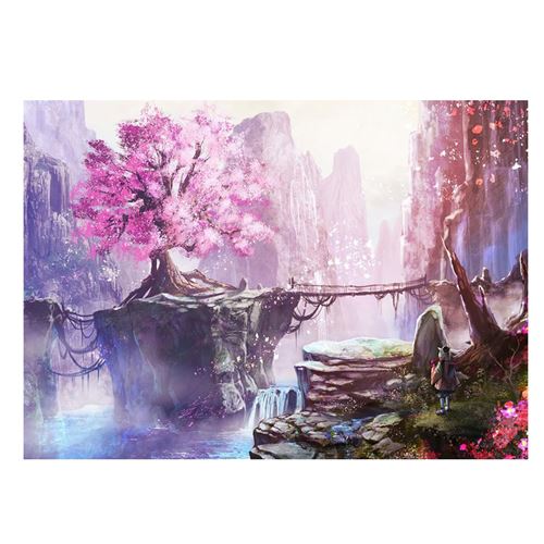 Puzzle 1000 pièces fleurs de cerisier pour adultes et enfants 02 - Multicolore