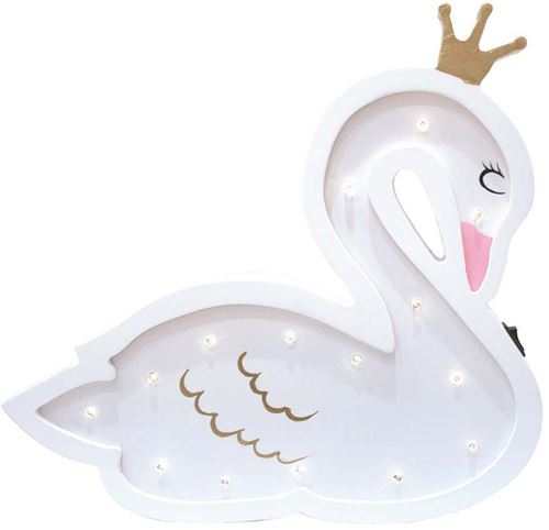 Hello Kids - Cygne lumineux en bois 31 cm