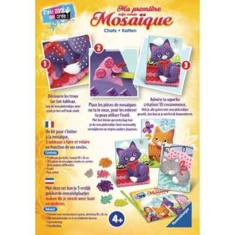 RAVENSBURGER - Ma premiere mosaique Chats