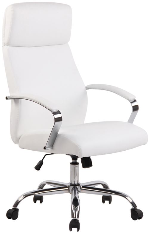 CLP Fauteuil de bureau Faro XL  Blanc /Similicuir
