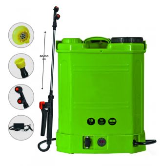 Pulverisateur Electrique Rechargeable 16litres 4 Bars 4 H