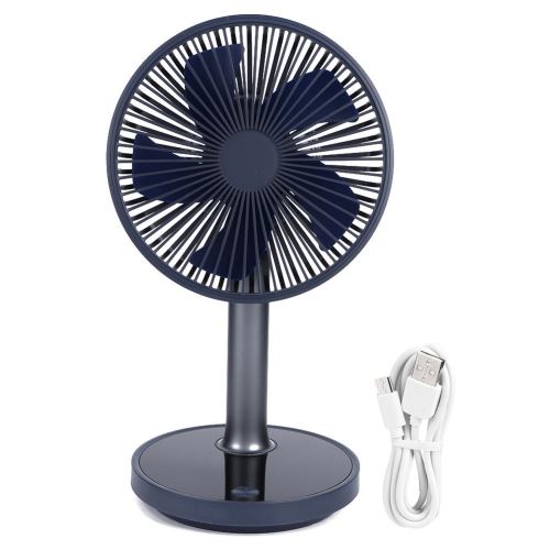 Mini ventilateur rechargeable USB Bleu Foncé