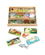 Melissa & Doug formes en bois puzzle 16 animaux