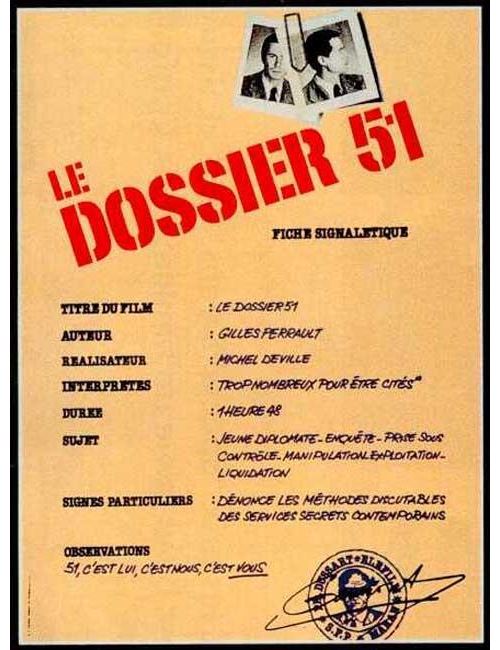 Le Dossier 51 AFFICHE CINEMA ORIGINALE