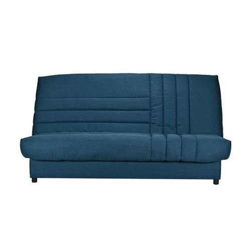 BULTEX Clic clac BETSY 3 places - Tissu Bleu canard - L 192 x P 95 x H 101