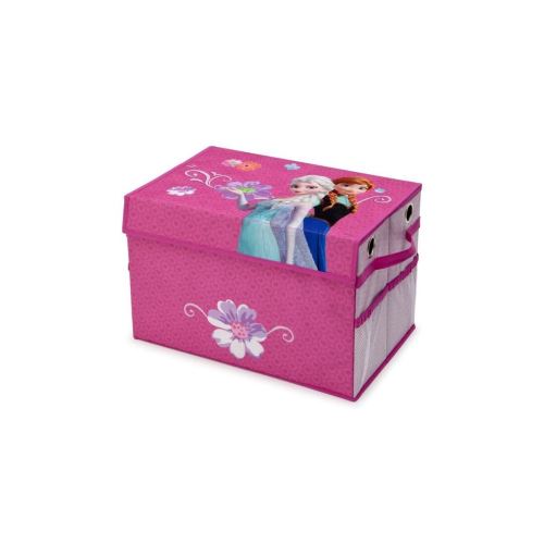 La Reine Des Neiges - Coffre A Jouets Enfant Pliable - Tissu - Rose