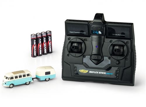 Carson 1:87 VW T1 Samba Bus avec remorque 2.4G RTR